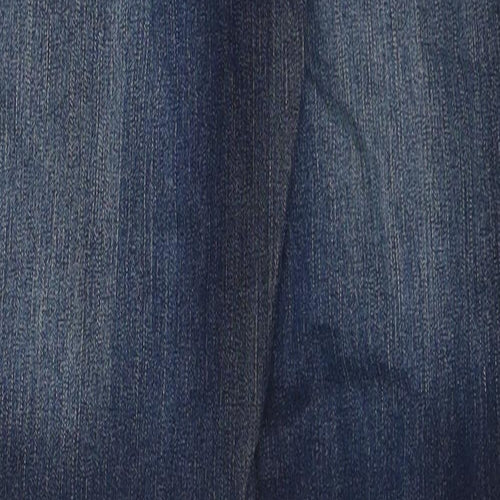 Avenue Womens Blue Cotton Skinny Jeans Size 10 Regular Zip