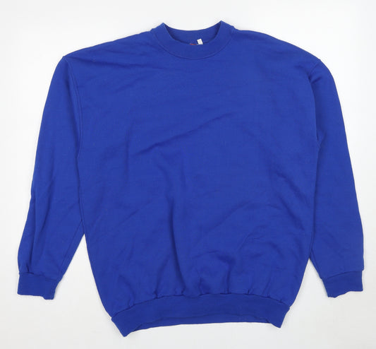 Dickies Mens Blue Polyester Pullover Sweatshirt Size XL