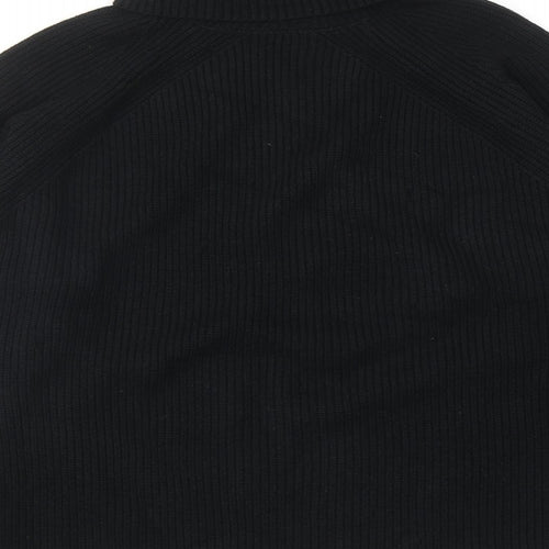 Marks and Spencer Womens Black Roll Neck Acrylic Pullover Jumper Size M