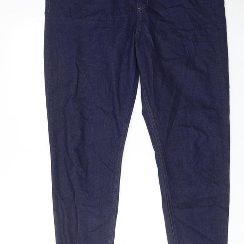 Marks and Spencer Womens Blue Cotton Jegging Jeans Size 20 Regular