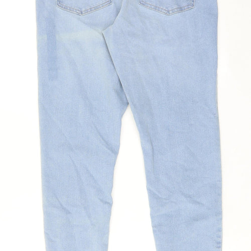 Marks and Spencer Womens Blue Cotton Blend Jegging Jeans Size 12 Regular