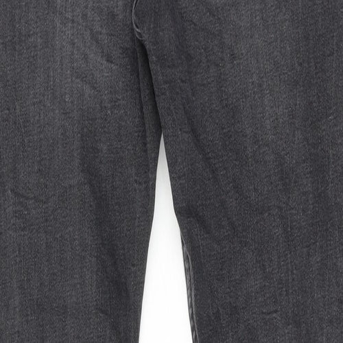 Zara Mens Grey Cotton Skinny Jeans Size 32 in Regular Button