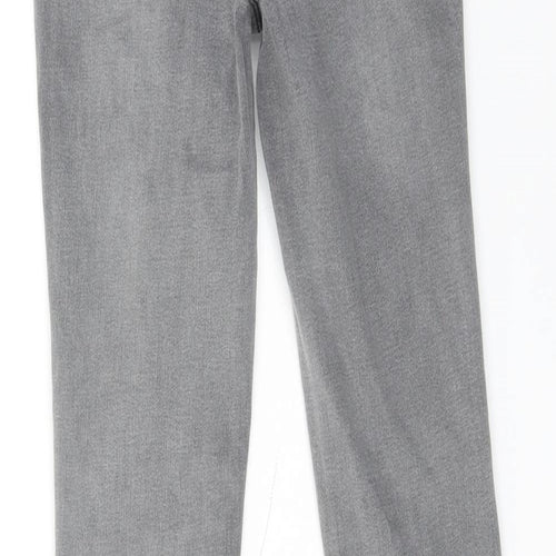 New Look Womens Grey Cotton Skinny Jeans Size 8 Regular Zip