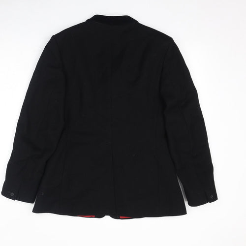 Harry Hall Womens Black Polyester Jacket Suit Jacket Size S