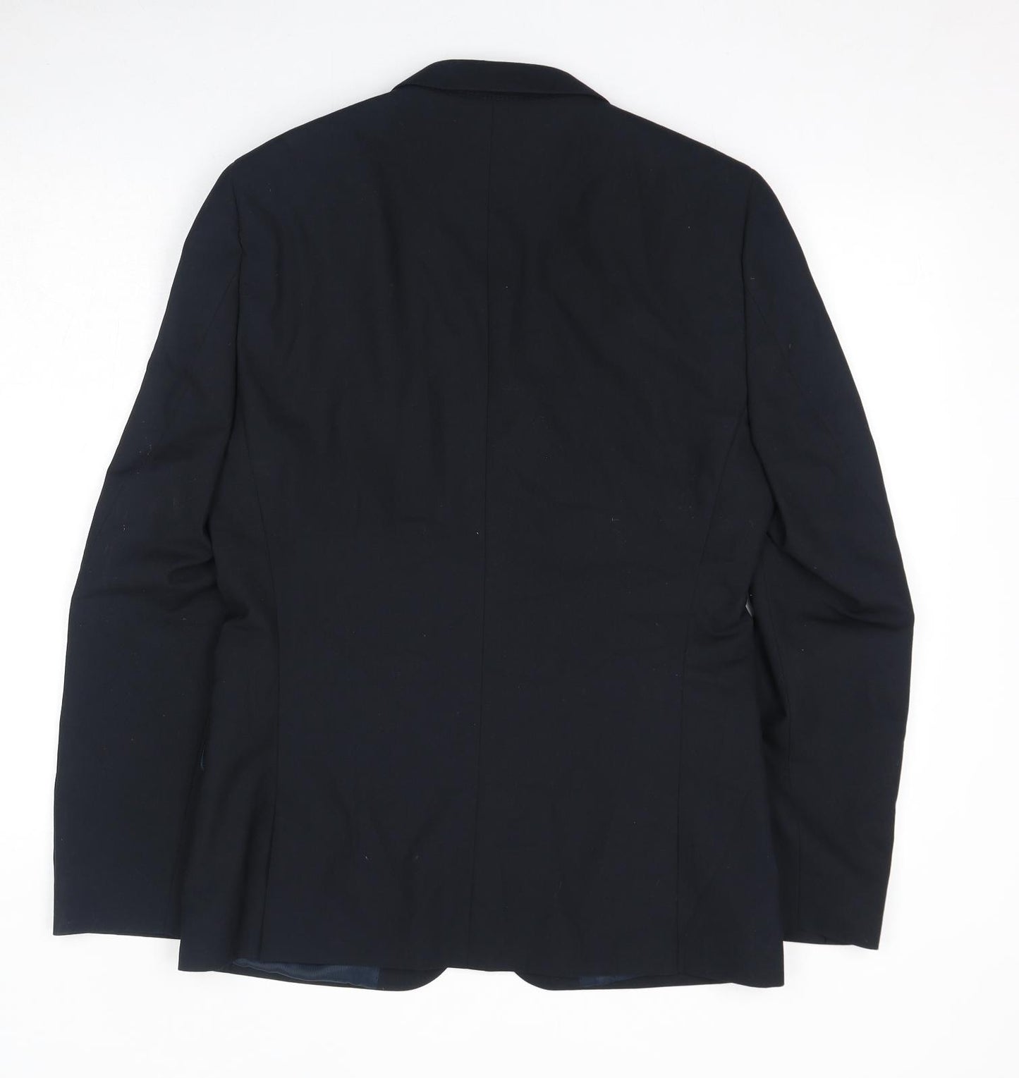 ASOS Mens Black Polyester Jacket Suit Jacket Size 38 Regular