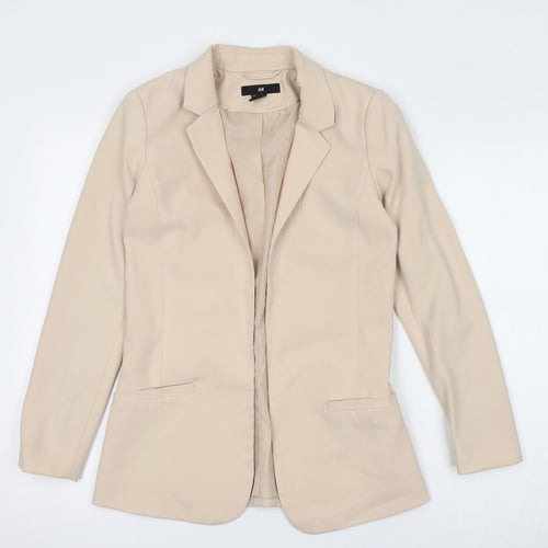 H&M Womens Ivory Jacket Blazer Size S