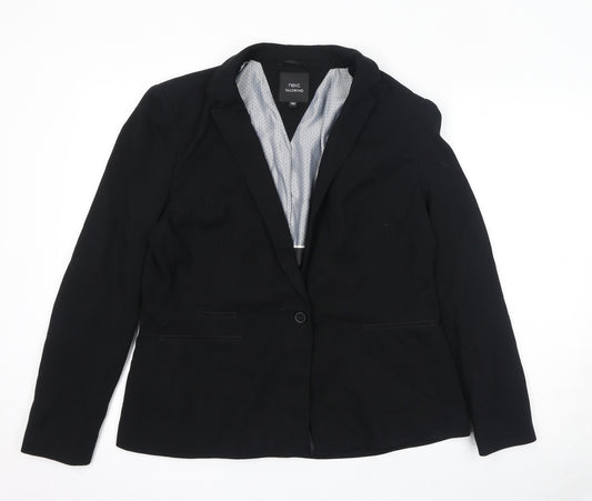 NEXT Womens Black Jacket Blazer Size 18 Button