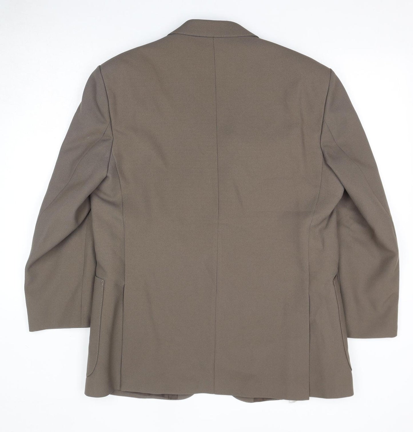 Greenwoods Mens Beige Polyester Jacket Blazer Size 44 Regular