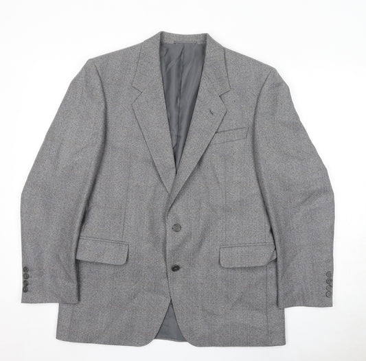 Centaur Mens Grey Wool Jacket Suit Jacket Size 40 Regular