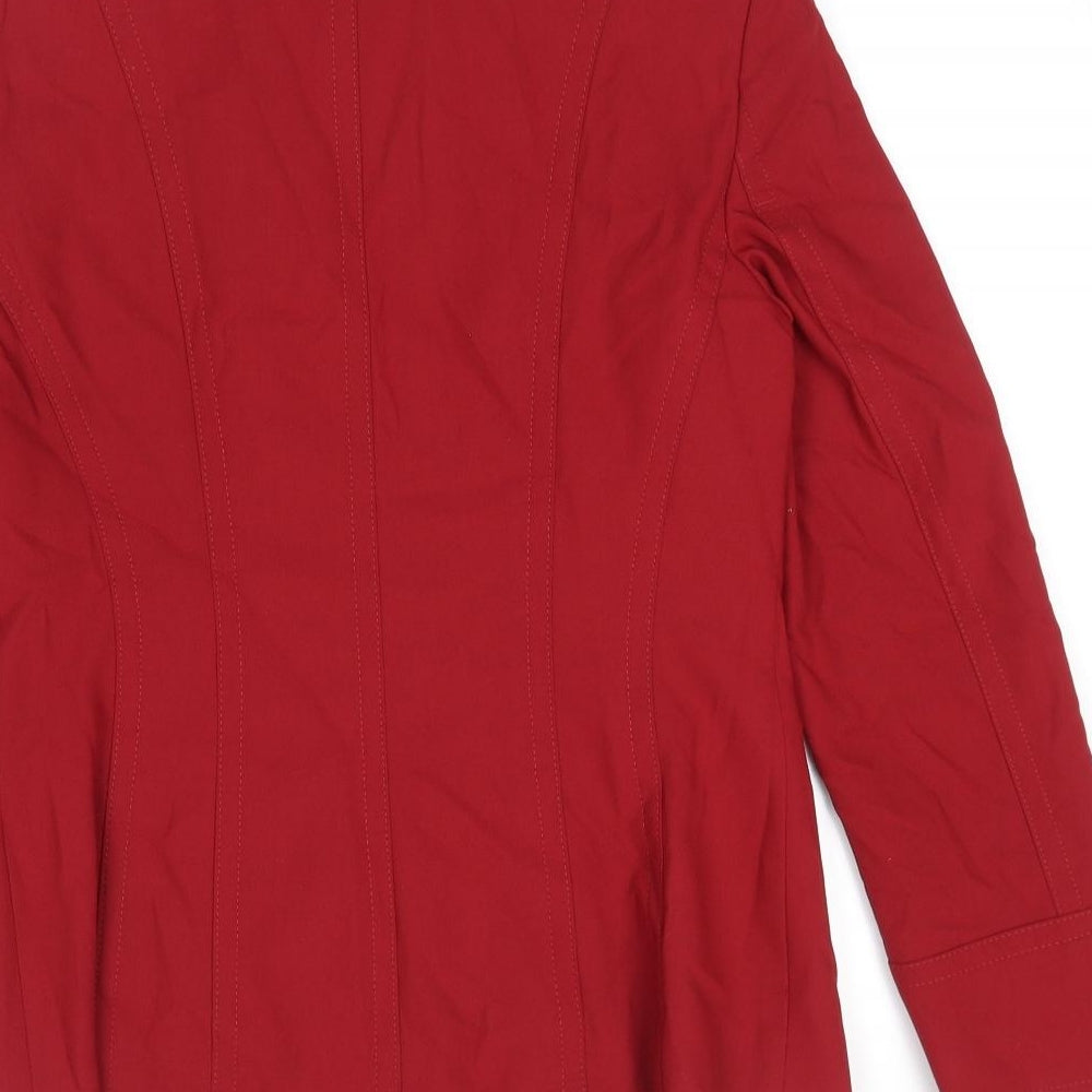 NEXT Womens Red Jacket Blazer Size 10 Zip