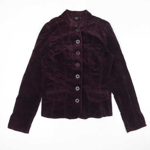 Jasper Conran Womens Purple Jacket Blazer Size 10 Button