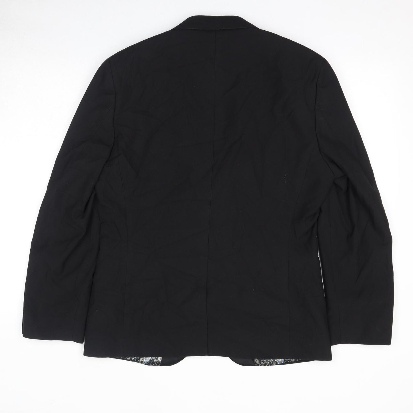 NEXT Mens Black Polyester Tuxedo Suit Jacket Size 40 Regular