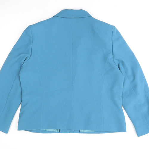 Eastex Womens Blue Jacket Blazer Size 18 Button