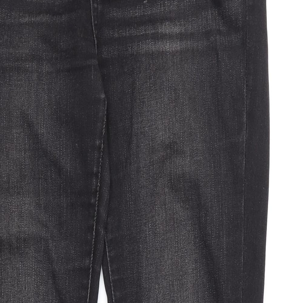 Levi's Womens Black Cotton Skinny Jeans Size 29 in L30 in Extra-Slim Zip