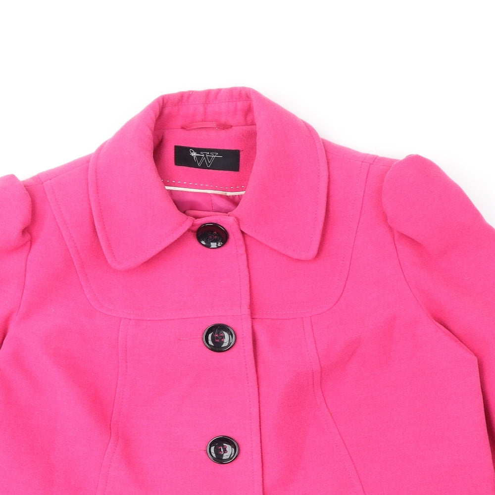 BHS Womens Pink Jacket Size 16 Button
