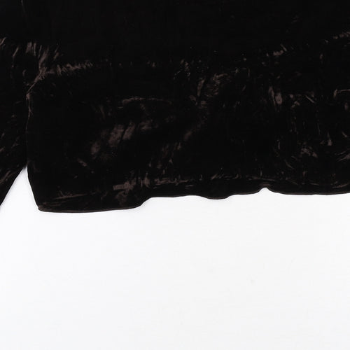 Principles Womens Brown Polyester Wrap Blouse Size 14 V-Neck