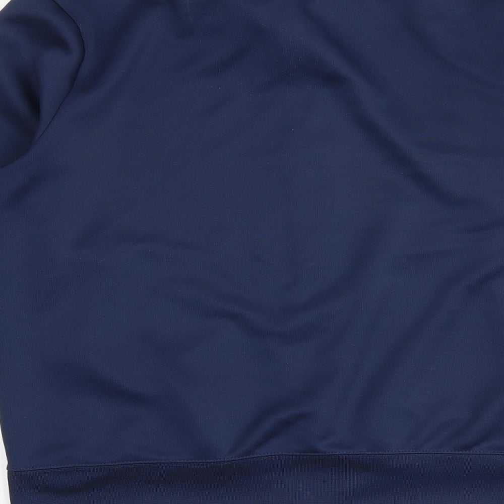 Nike Mens Blue Polyester Full Zip Sweatshirt Size S