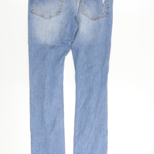H&M Mens Blue Cotton Skinny Jeans Size 28 in Slim Zip