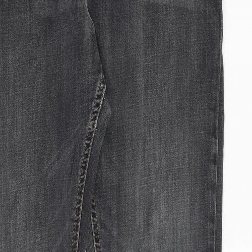 Blue Harbour Mens Grey Cotton Straight Jeans Size 34 in L32 in Regular Zip