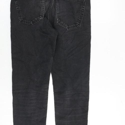 NEXT Mens Grey Cotton Straight Jeans Size 26 in Slim Zip