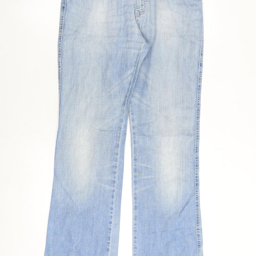 Armani Jeans Womens Blue Cotton Bootcut Jeans Size 30 in Regular Zip