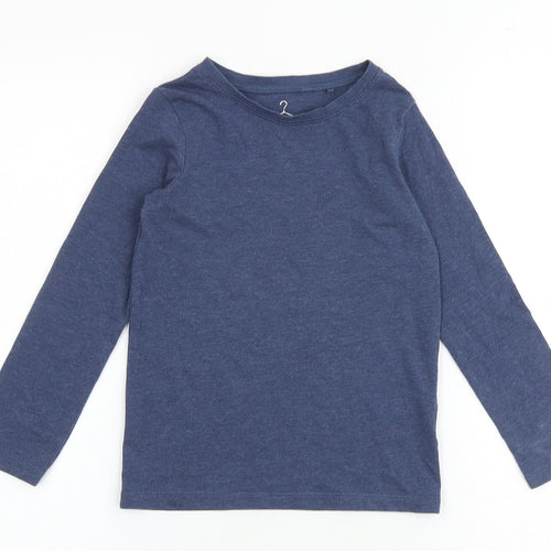 NEXT Boys Blue Polyester Basic T-Shirt Size 6 Years Round Neck Pullover