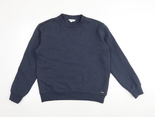 Autograph Mens Blue Cotton Pullover Sweatshirt Size M