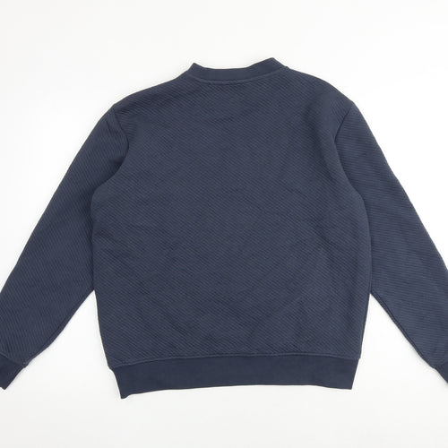 Autograph Mens Blue Cotton Pullover Sweatshirt Size M