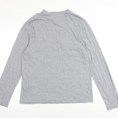 ASOS Mens Grey Cotton T-Shirt Size L Round Neck