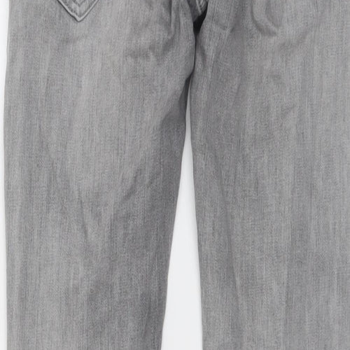 Mavi Mens Grey Cotton Straight Jeans Size 30 in L29 in Regular Button