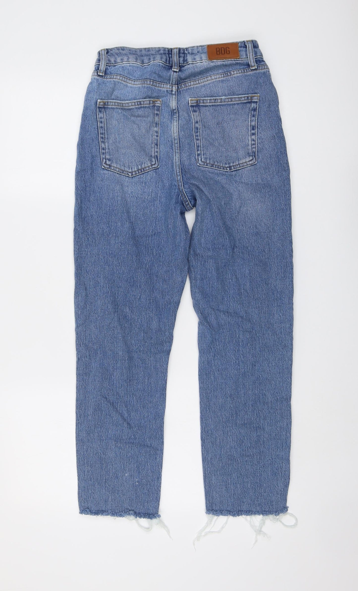 BDG Womens Blue Cotton Straight Jeans Size 27 in L25 in Regular Button