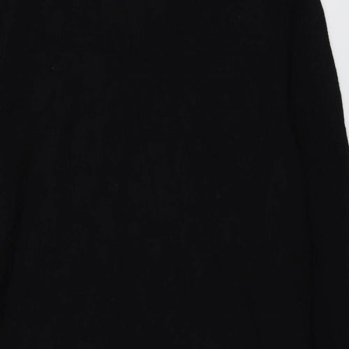 Marks and Spencer Womens Black V-Neck Viscose Cardigan Jumper Size 14