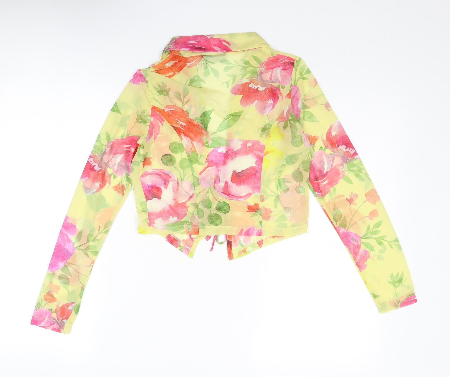 ASOS Womens Multicoloured Floral Polyester Basic Blouse Size 8 Collared