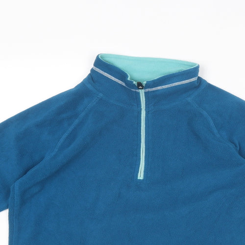 Trespass Womens Blue Polyester Pullover Sweatshirt Size S Zip