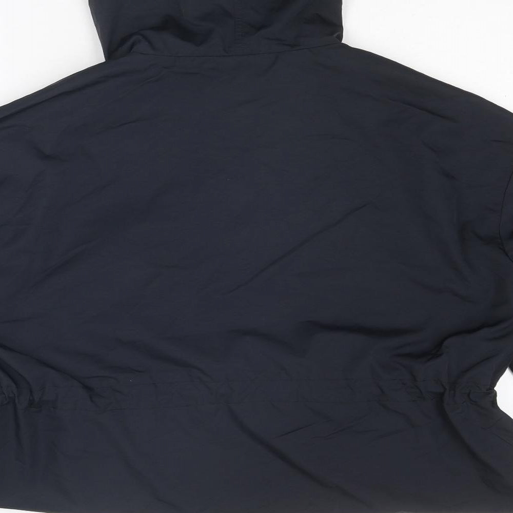 Missguided Womens Black Windbreaker Jacket Size 12 Zip