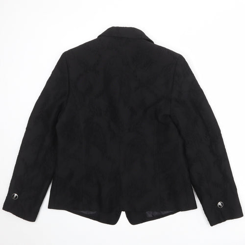 Marcona Womens Black Wool Jacket Suit Jacket Size 12