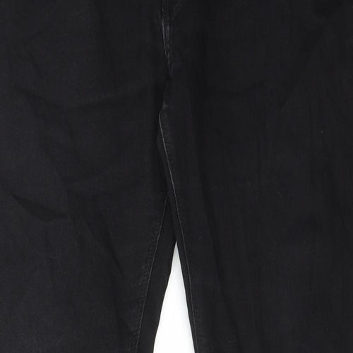 Marks and Spencer Mens Black Cotton Skinny Jeans Size 34 in L31 in Regular Zip