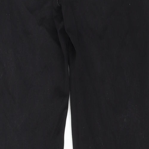 Dunnes Stores Womens Black Cotton Skinny Jeans Size 14 Regular Zip