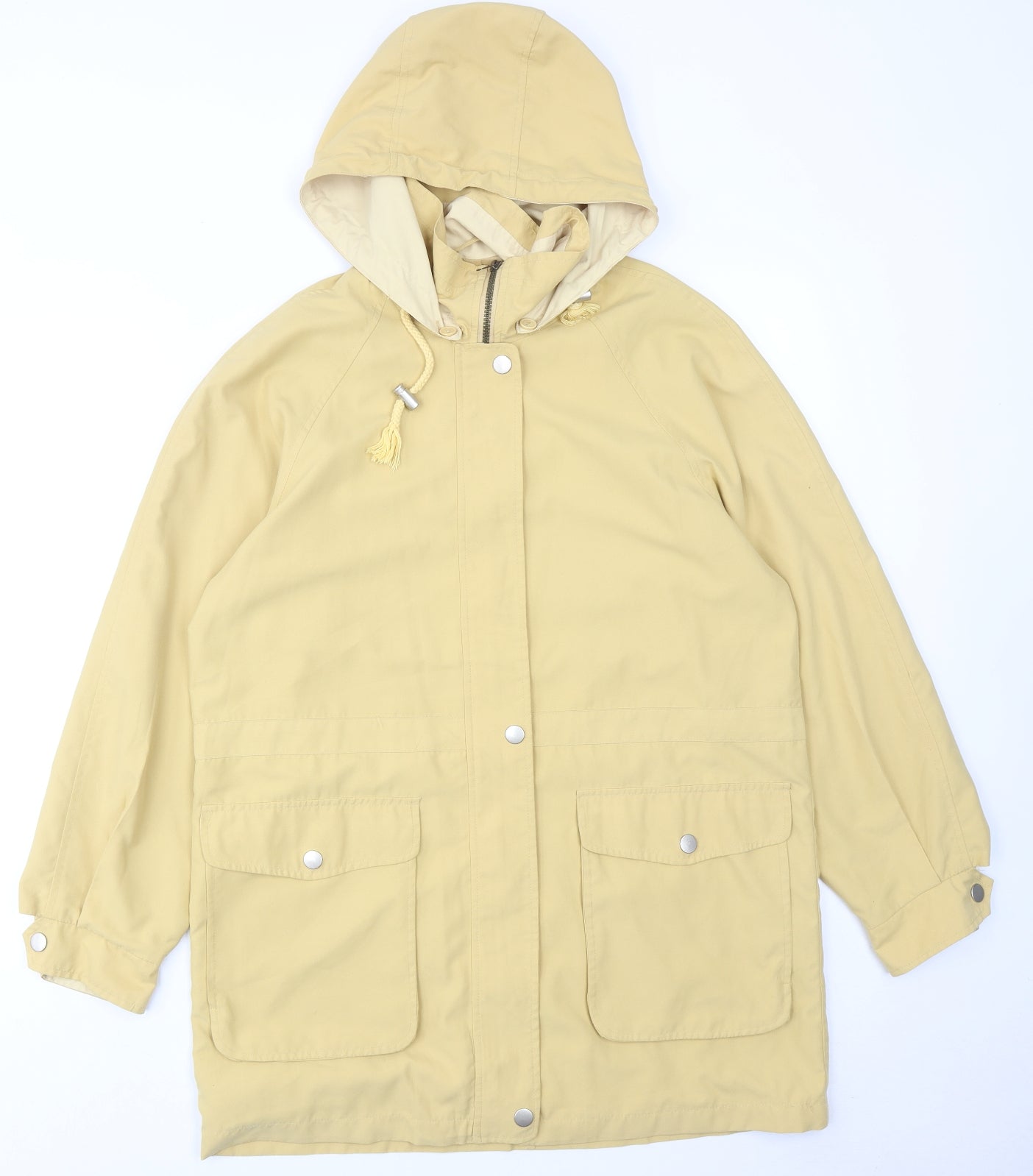 Compliments Womens Yellow Jacket Size 12 Zip