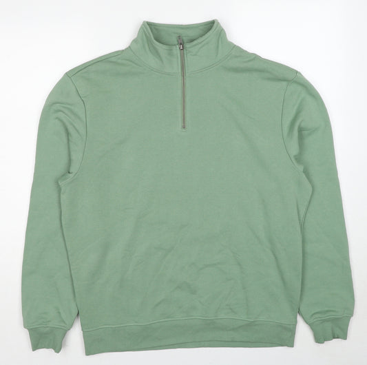 Livergy Mens Green Polyester Pullover Sweatshirt Size M