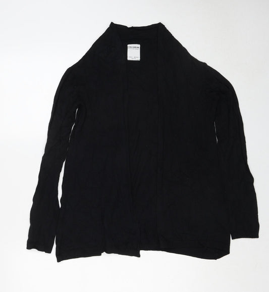 Pull&Bear Womens Black V-Neck Polyester Cardigan Jumper Size L