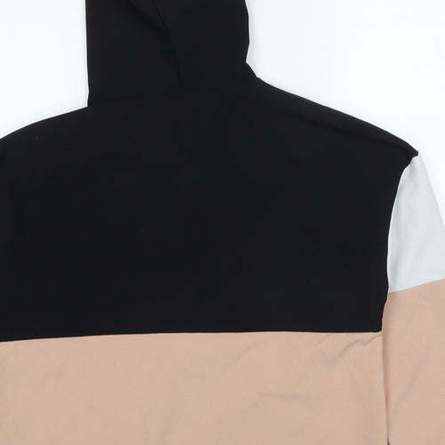 Zara Womens Multicoloured Colourblock Polyester Pullover Hoodie Size S Pullover