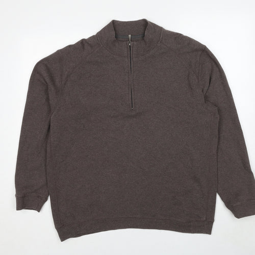 Kirkland Signature Mens Brown Cotton Pullover Sweatshirt Size XL