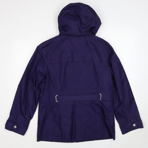 Maine Womens Purple Windbreaker Jacket Size 14 Zip