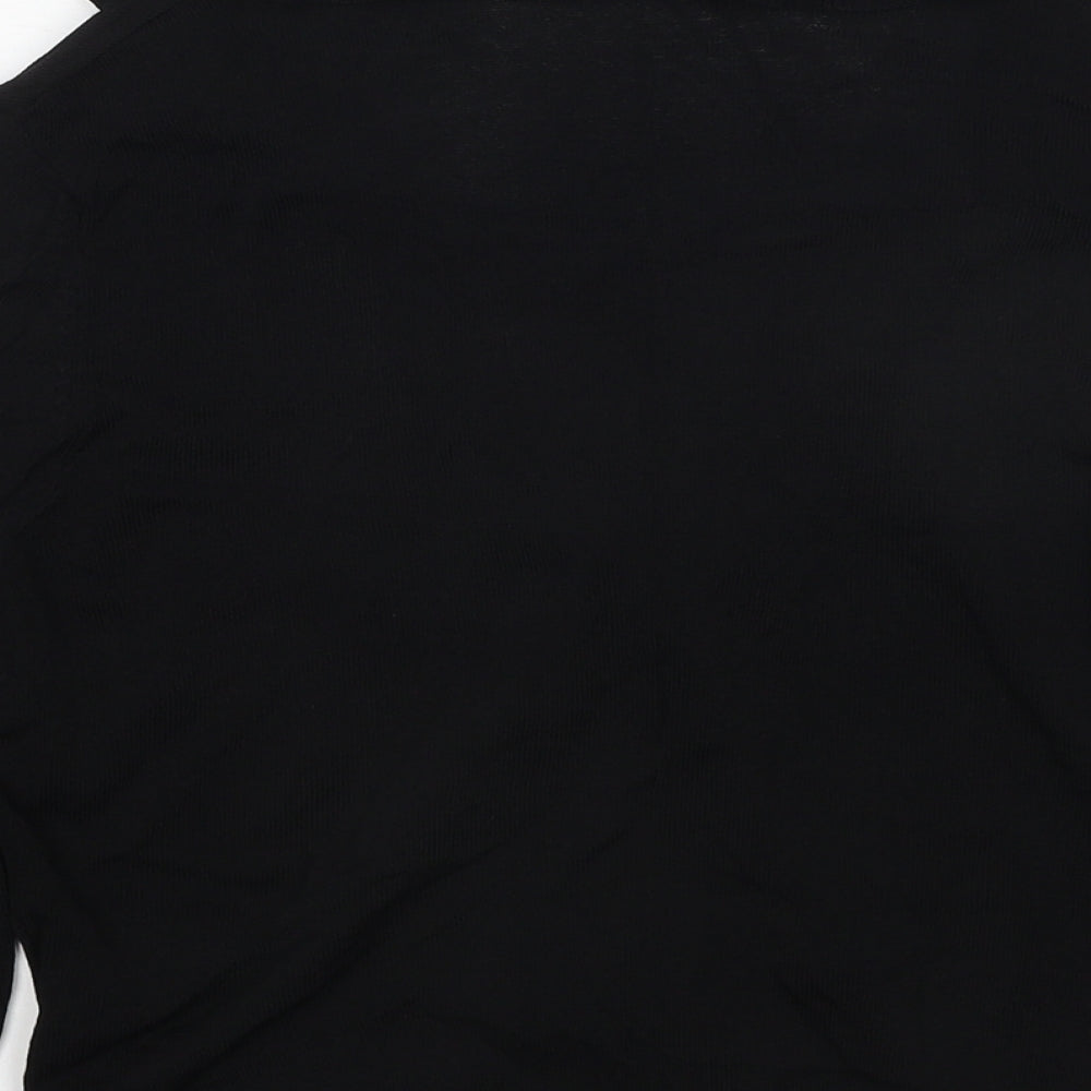 Alex & Co Womens Black V-Neck Viscose Cardigan Jumper Size 10