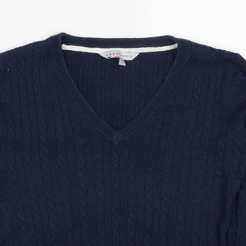 NEXT Boys Blue V-Neck Cotton Pullover Jumper Size 12 Years Pullover