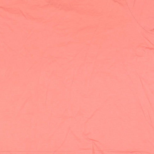 Julipa Womens Pink Cotton Basic T-Shirt Size 24 V-Neck