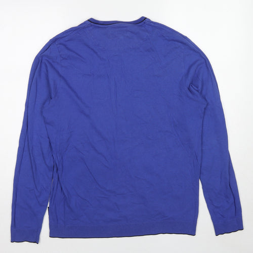 Ted Baker Mens Blue Cotton Pullover Sweatshirt Size 3XL - Label size 5