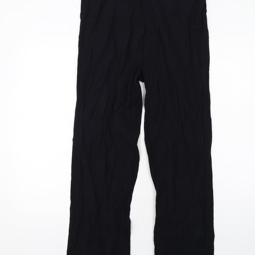 Bonmarché Womens Black Viscose Trousers Size 16 Regular