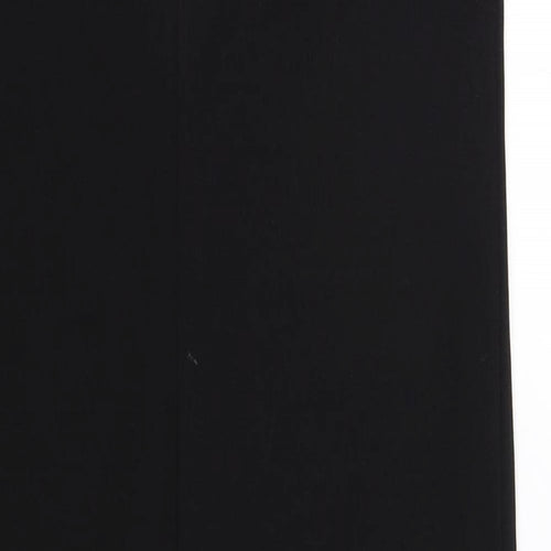 Zara Womens Black Polyester Slip Dress Size M V-Neck Pullover